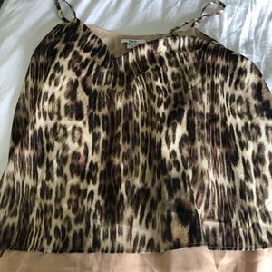 Cheetah print tank top